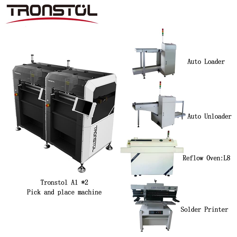 자동 적재기 + Tronstol A1 픽업 및 배치 기계*2선3