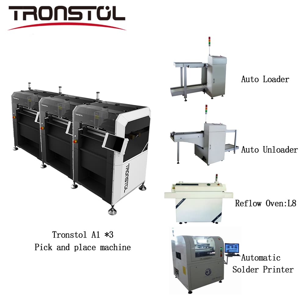 자동 적재기 + Tronstol A1 픽업 및 배치 기계*3선2