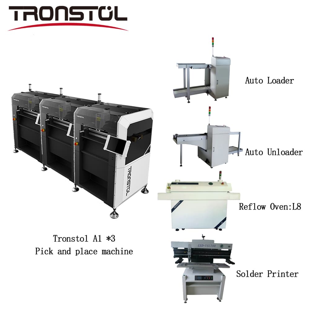 자동 적재기 + Tronstol A1 픽업 및 배치 기계*3행4